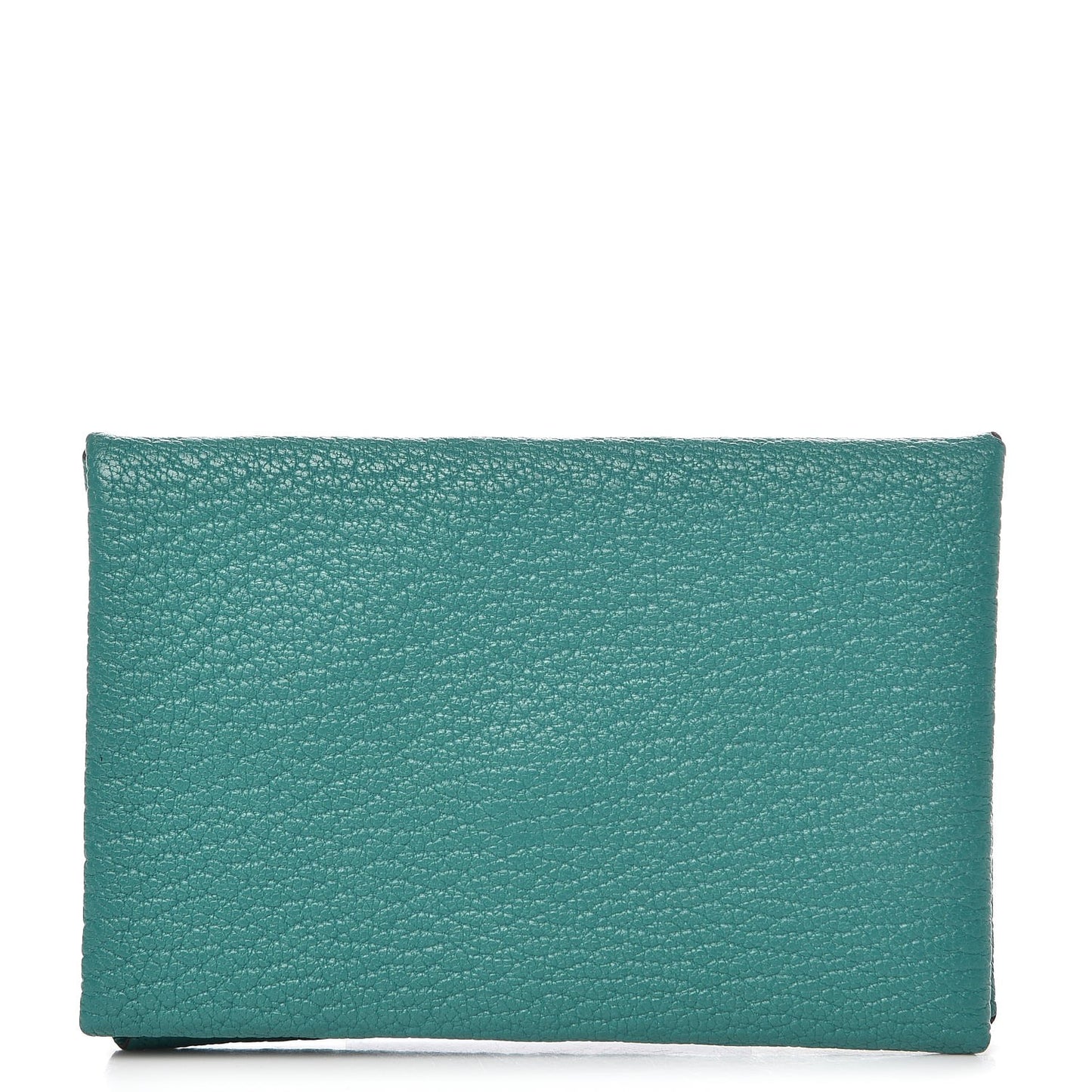 Chevre Mysore Calvi Card Case Bleu Paon