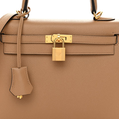 Hermes Epsom Kelly Sellier 25 Chai 8 of 13