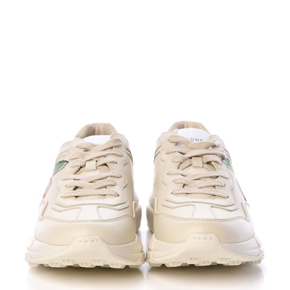 Gucci Calfskin GG Apple Womens Rhyton Sneakers 39 Ivory 2 of 9