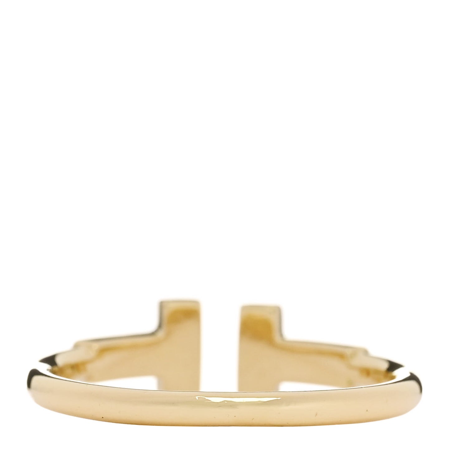 18K Yellow Gold Diamond T Wire Ring 53 6.25
