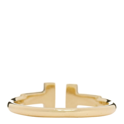 Tiffany 18K Yellow Gold Diamond T Wire Ring 53 6.25 3 of 4