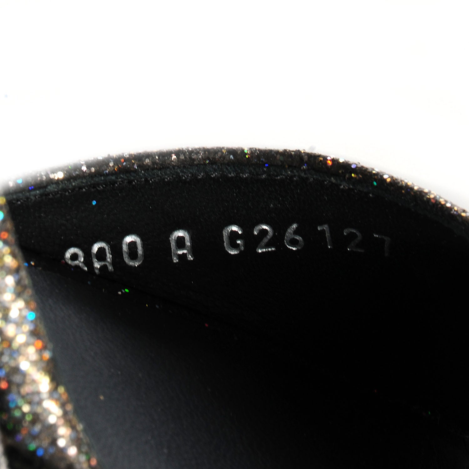 Chanel Sequined Goatskin Light Bulb Heels 39 Black 7 of 9