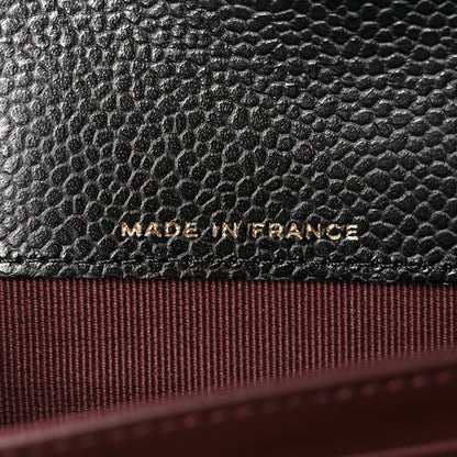 Chanel Caviar Quilted Large Gusset Flap Wallet Black 7 of 10