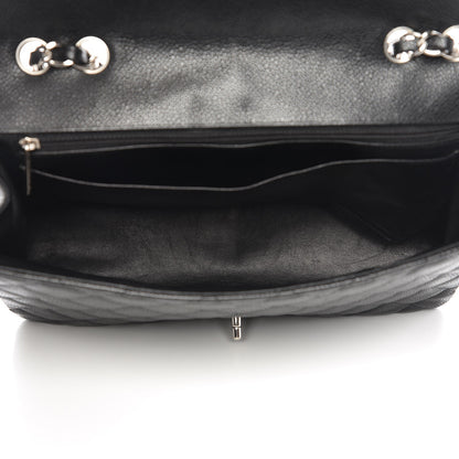 Chanel Caviar Quilted Jumbo Single Flap Black 6 of 15