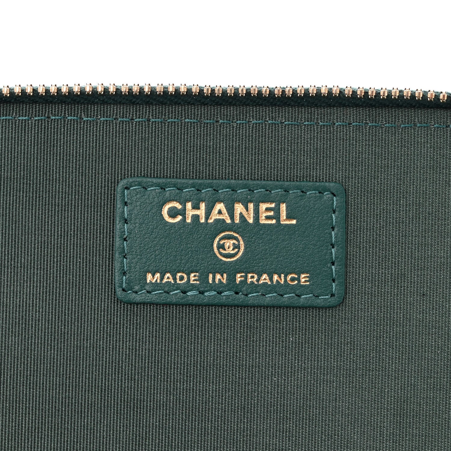 Chanel Lambskin Quilted Small Top Handle Vanity Case With Chain Green 6 of 11