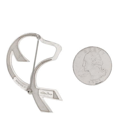 Tiffany Sterling Silver Paloma Picasso Dog Brooch Pin 5 of 6
