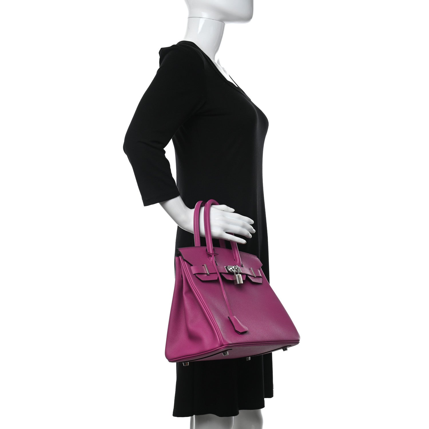 Hermes Epsom Birkin 30 Rose Pourpre 2 of 11