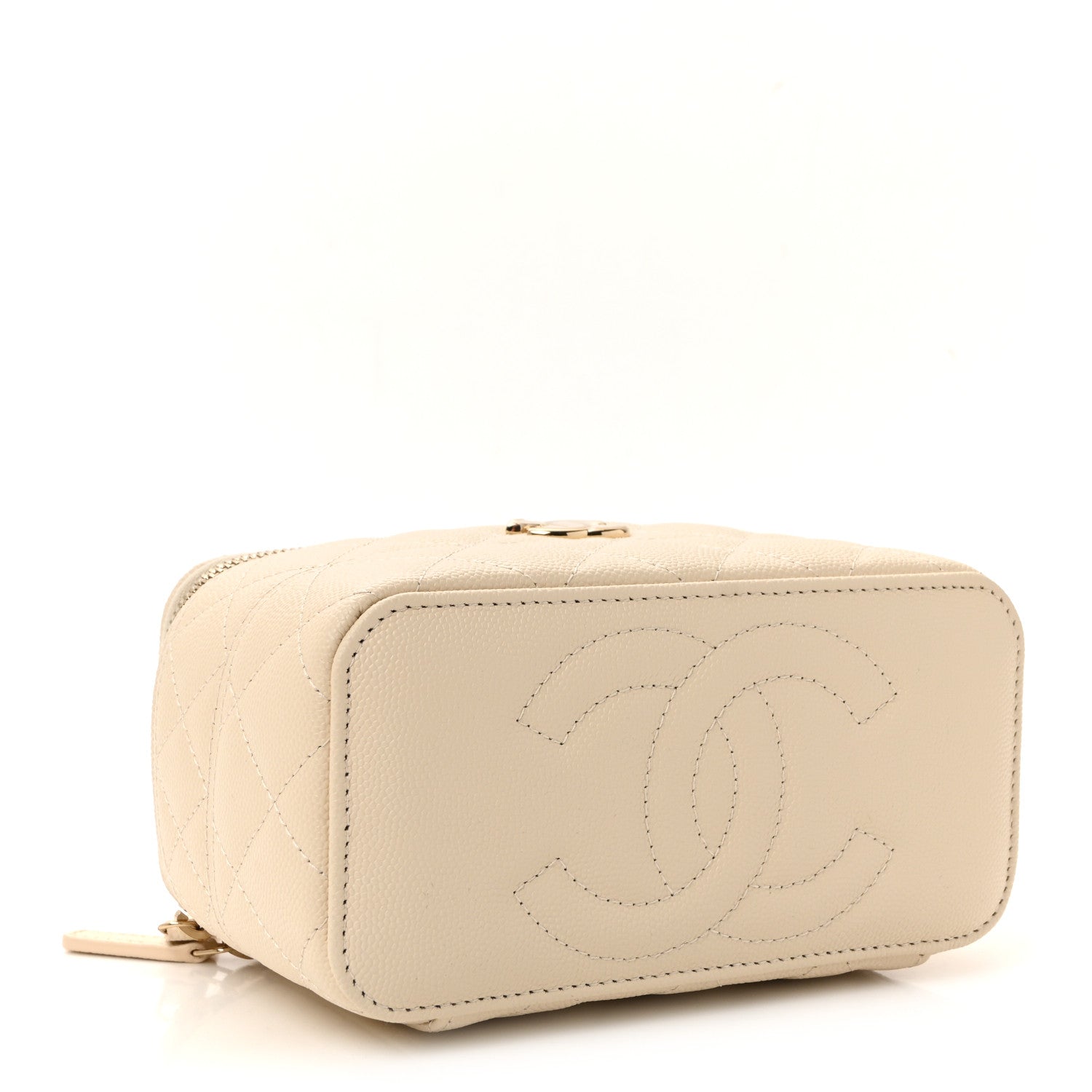 バッグ Monogram Quilted Vanity Bag ecru Monogram Quilted Vanity Bag
