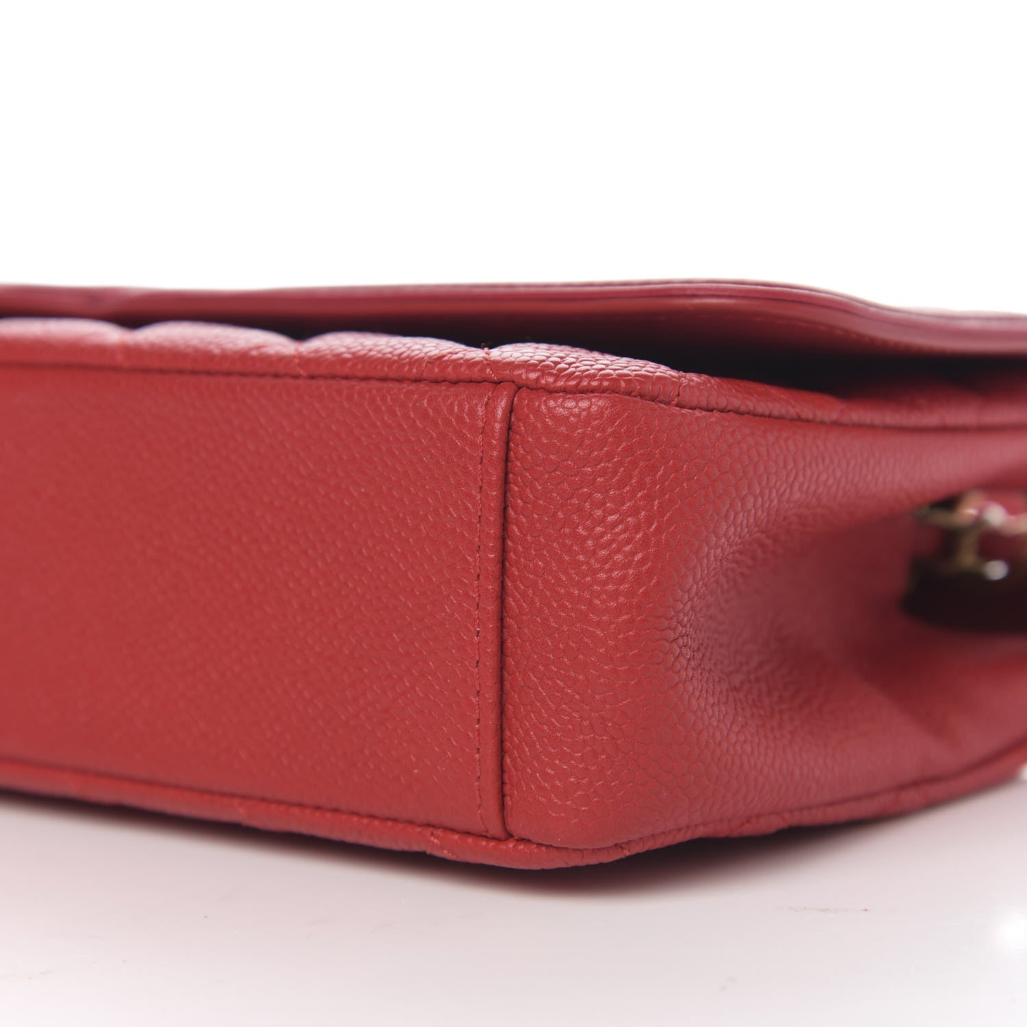 Chanel Caviar Quilted Medium CC Filigree Flap Red 8 of 9