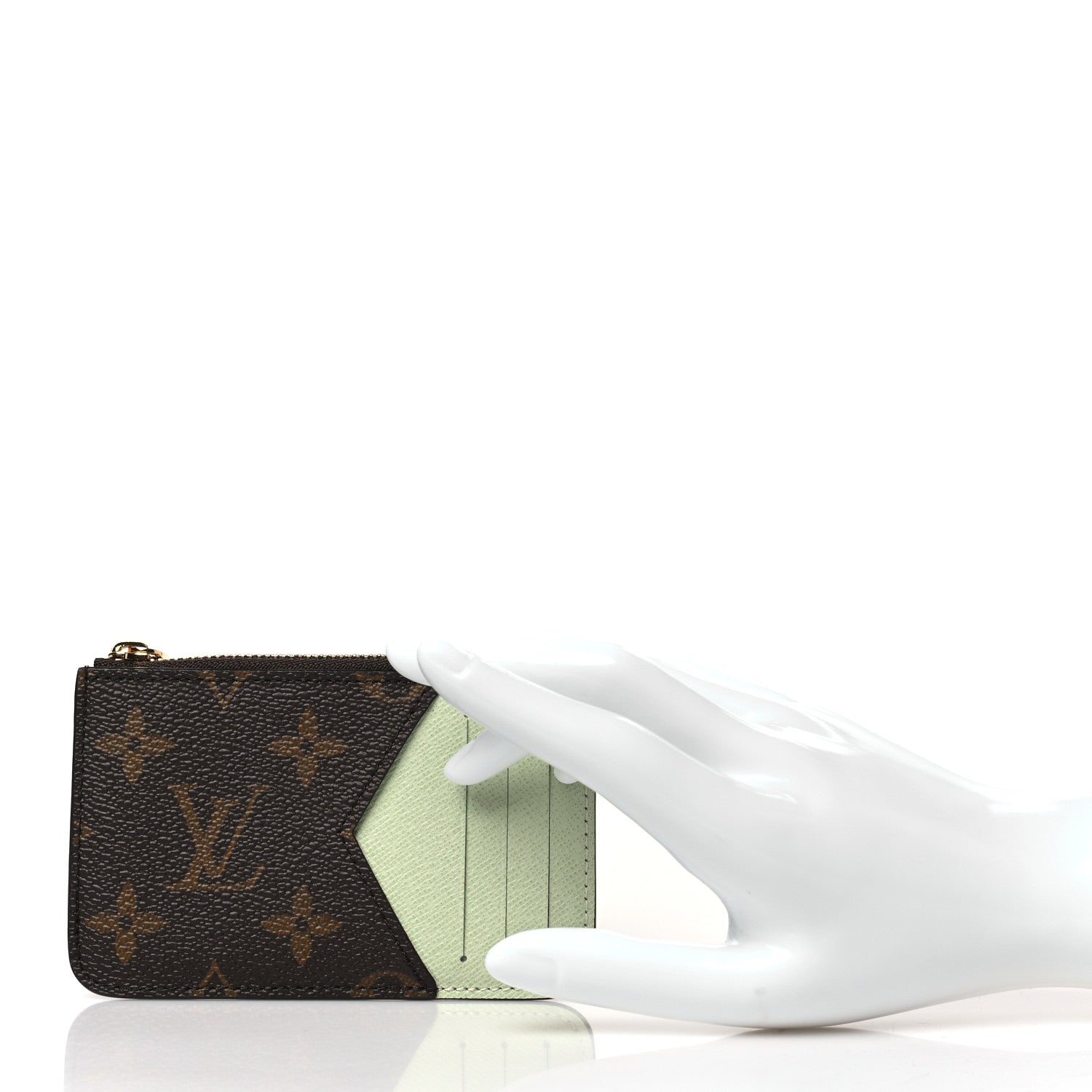 Louis Vuitton Monogram Zipped Romy Card Holder Matcha 2 of 6