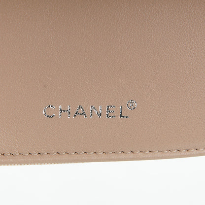 Chanel Nylon Travel Bi-Fold Wallet Beige 6 of 8