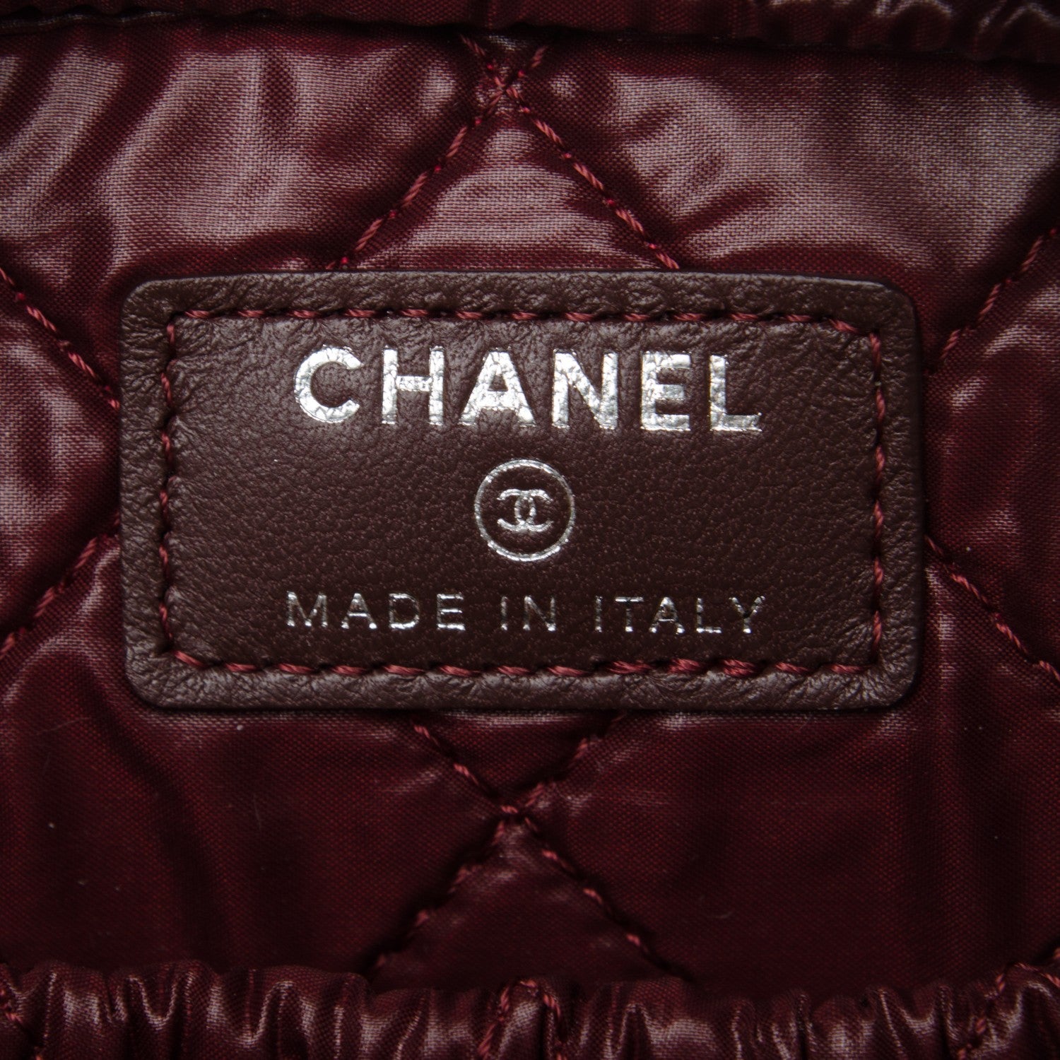 Chanel Lambskin Quilted Medium Curvy Pouch Cosmetic Case Black 6 of 7