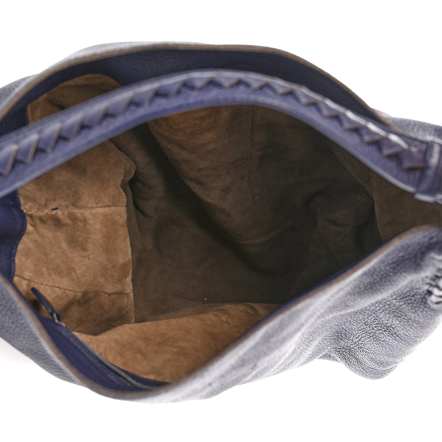 Washed Cervo Deerskin Hobo Denim