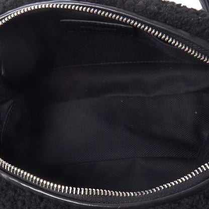 Saint Laurent Shearling Monogram Lou Camera Bag Black 6 of 7