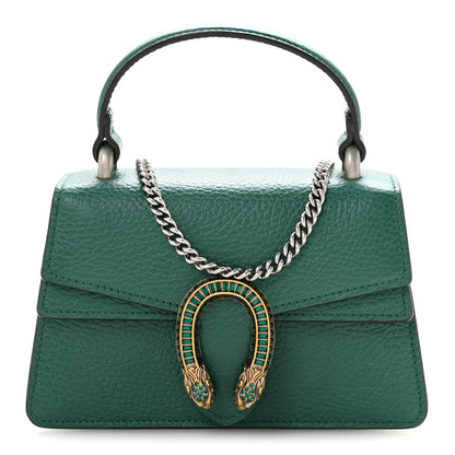 Gucci Dollar Calfskin Crystal Mini Dionysus Top Handle Bag Emerald 1 of 10