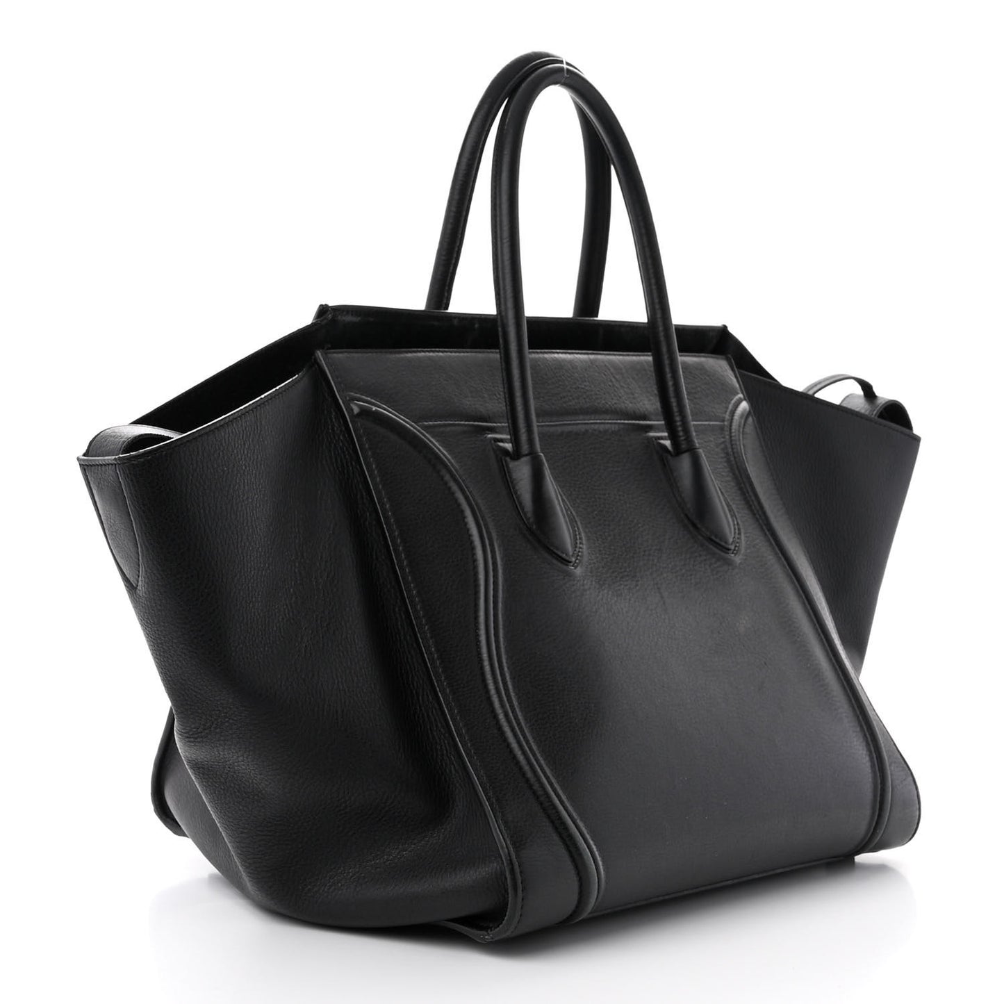 Supple Calfskin Medium Phantom Luggage Black