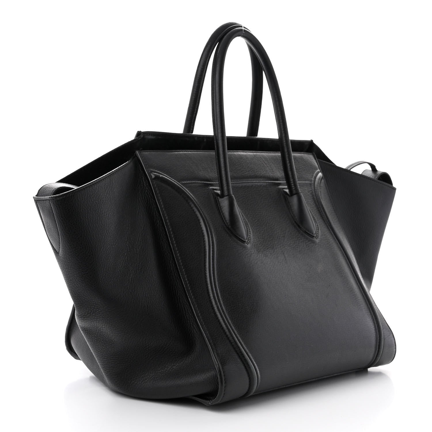 Celine Supple Calfskin Medium Phantom Luggage Black 3 of 19