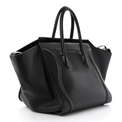 Celine Supple Calfskin Medium Phantom Luggage Black 3 of 19