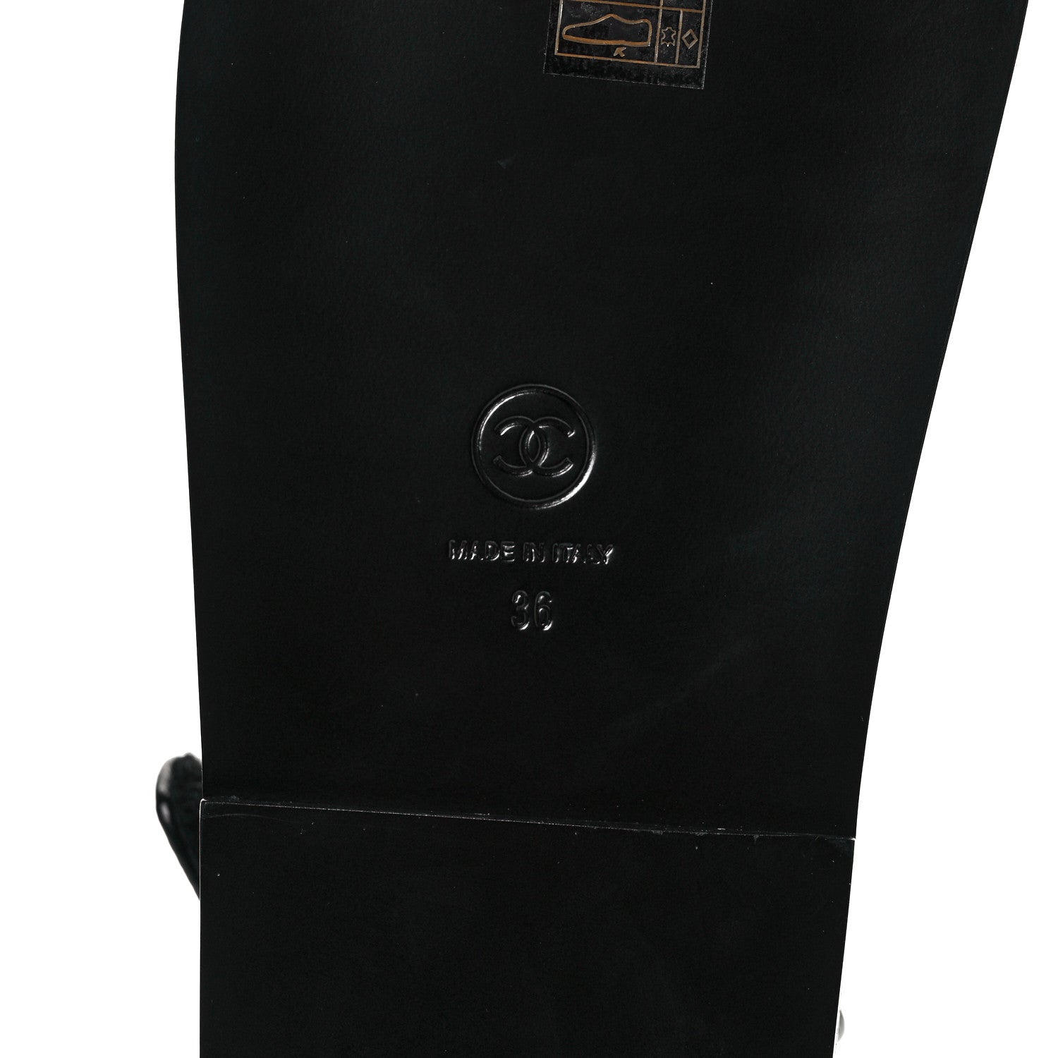 Chanel Grained Calfskin Velcro Dad Sandals 36 Black 17 of 24