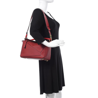 Loewe Calfskin Medium Puzzle Bag Rouge 2 of 10