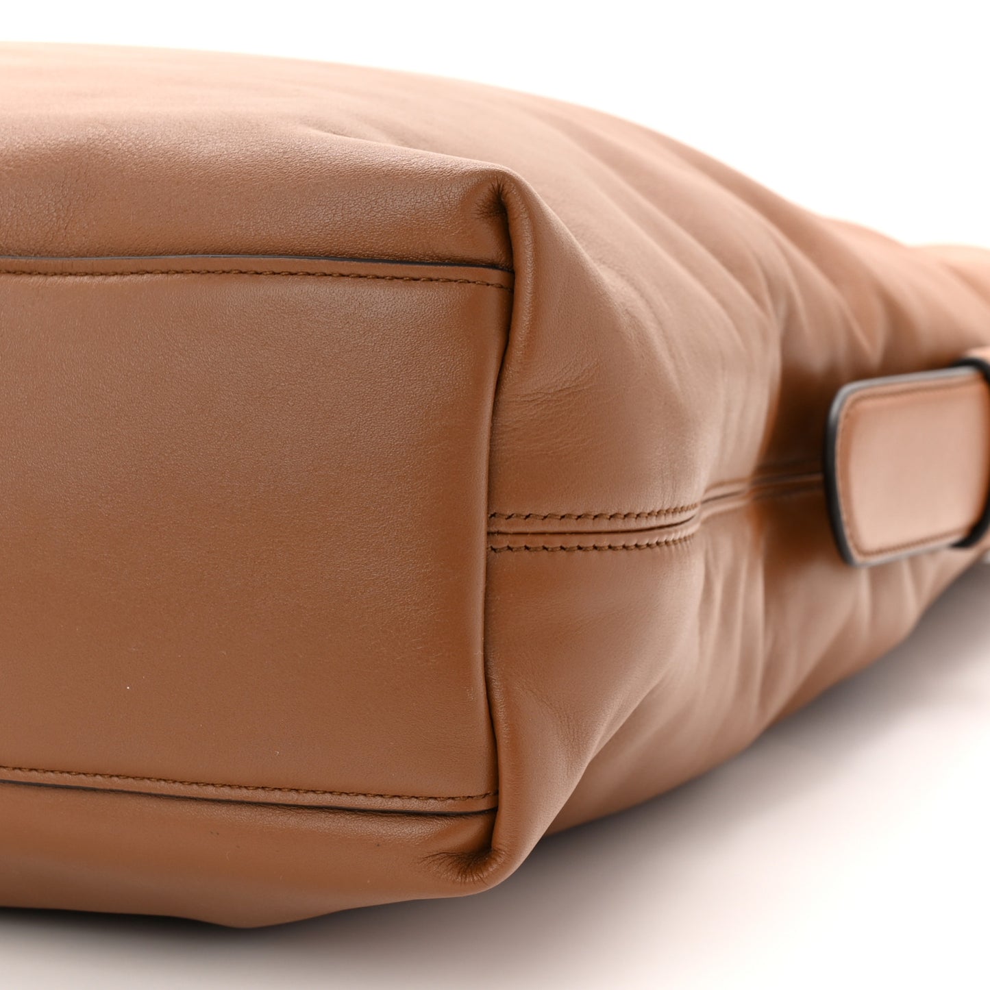 Calfskin Beatrix Horsebit Large Tote Bag Brown