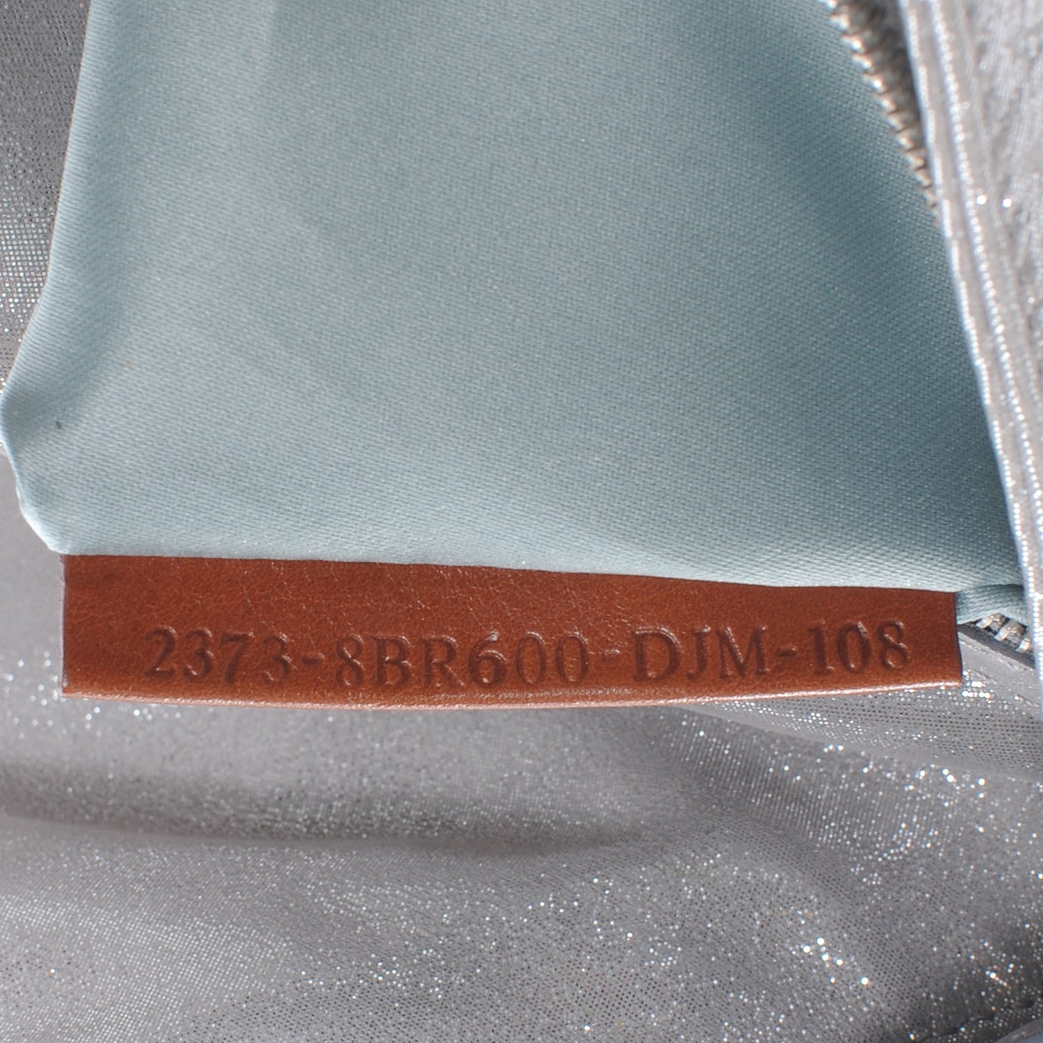 Fendi Metallic Lurex Crystal Baguette Silver 7 of 7