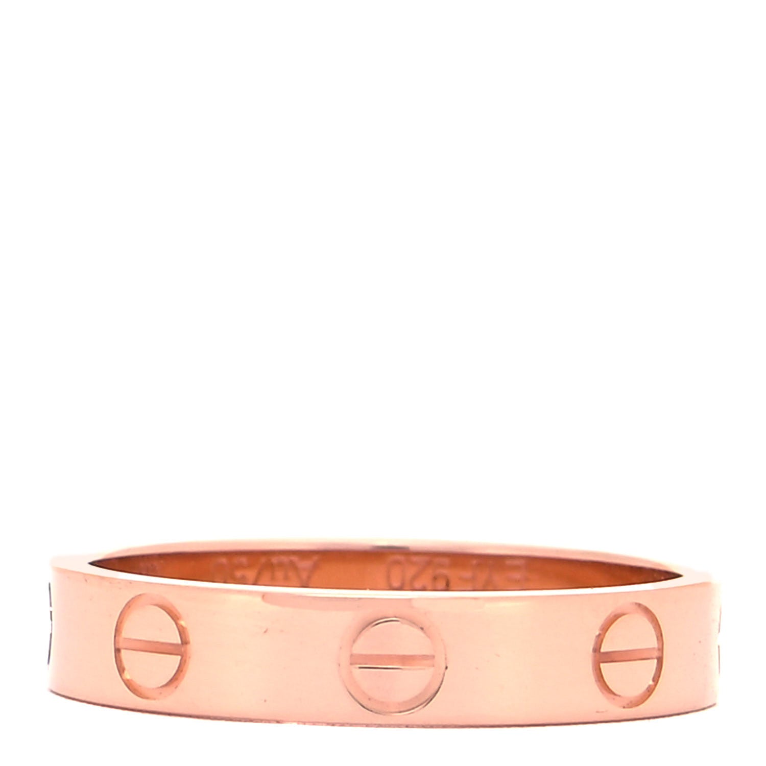 Cartier 18K Pink Gold 3.5mm LOVE Wedding Band Ring 51 5.75 1 of 5