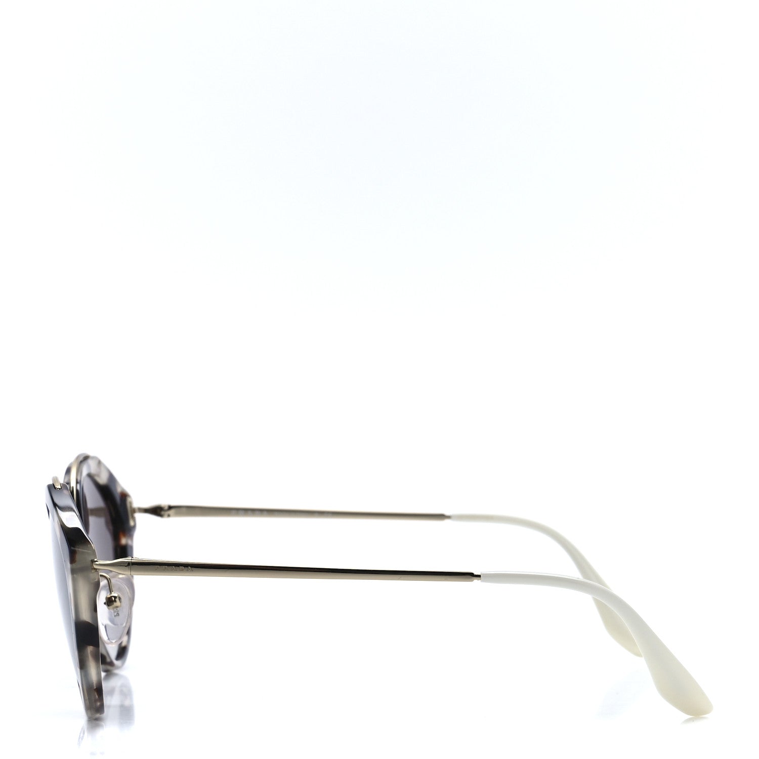 Prada Acetate Round Sunglasses SPR18U Tortoise 3 of 8