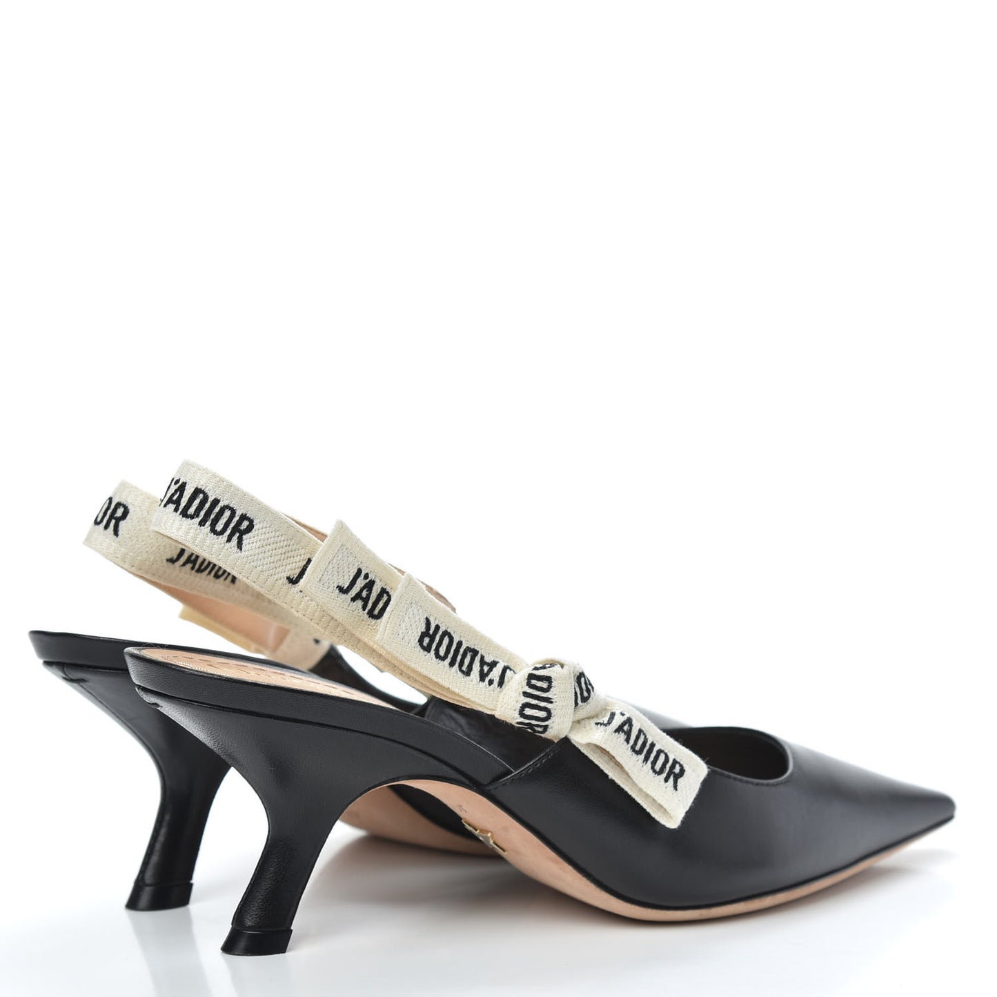 Lambskin Ribbon J'Adior Slingback 65mm Pumps 37 Black