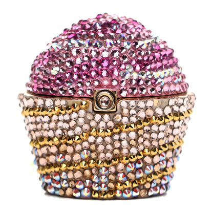 Judith Leiber Crystal Strawberry Cupcake Pill Box 1 of 9