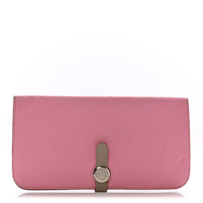 Hermes Togo Dogon Recto Verso Wallet 5P Gris Tourterelle 1 of 9