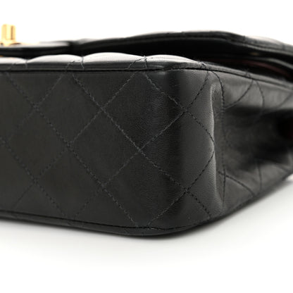 Chanel Lambskin Quilted Medium Double Flap Black 10 of 16