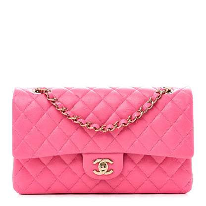 Chanel Caviar Quilted Medium Double Flap Pink 1 of 11