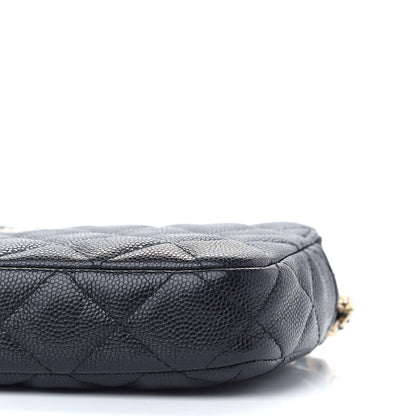 Chanel Caviar Quilted Small Clutch With Chain Black 11 of 11