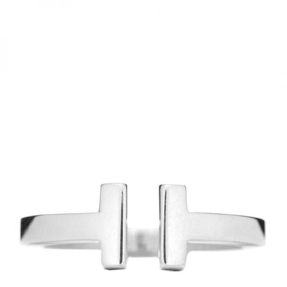 Tiffany Sterling Silver T Square Ring 54 7 1 of 5