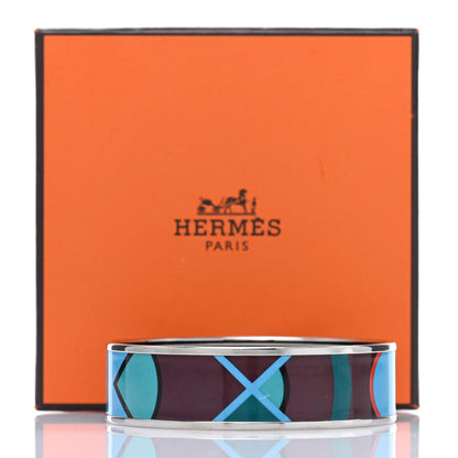 Hermes Enamel Printed Wide Sport Bracelet 65 Veneneux 5 of 5