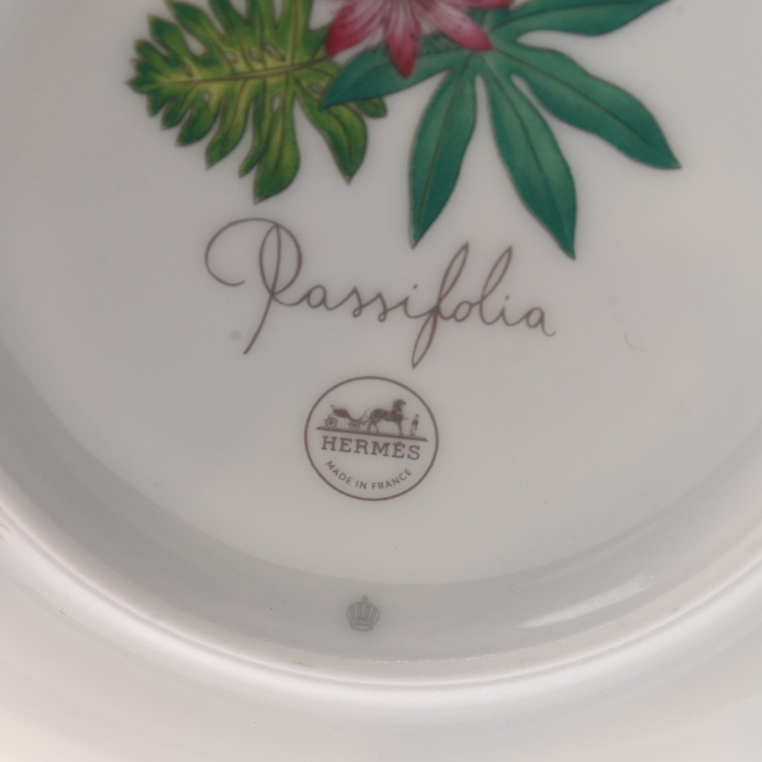 Hermes Porcelain Passifolia Dessert Plate Set of 2 6 of 6