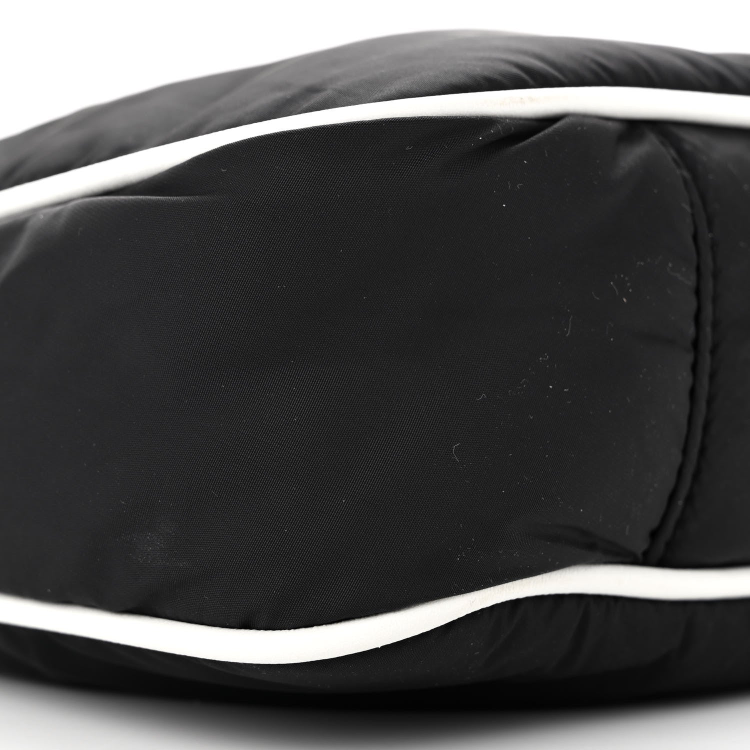 Saint Laurent Econyl Nylon Le 5 A 7 Hobo Black White 9 of 10