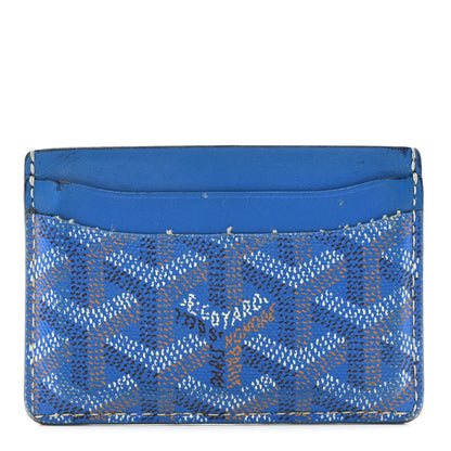 Goyard Goyardine Saint Sulpice Card Holder Sky Blue 1 of 12
