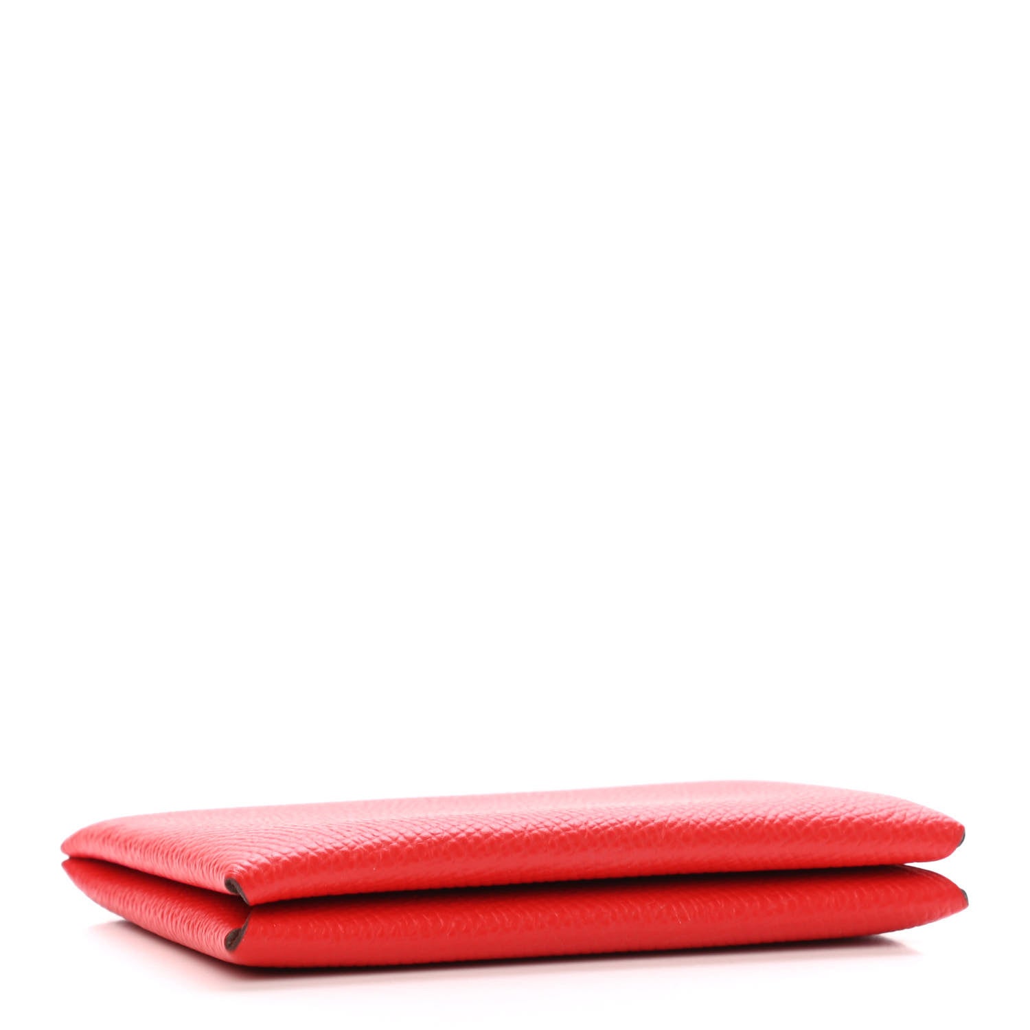 Hermes Evercolor Calvi Card Case Rouge De Coeur 3 of 4