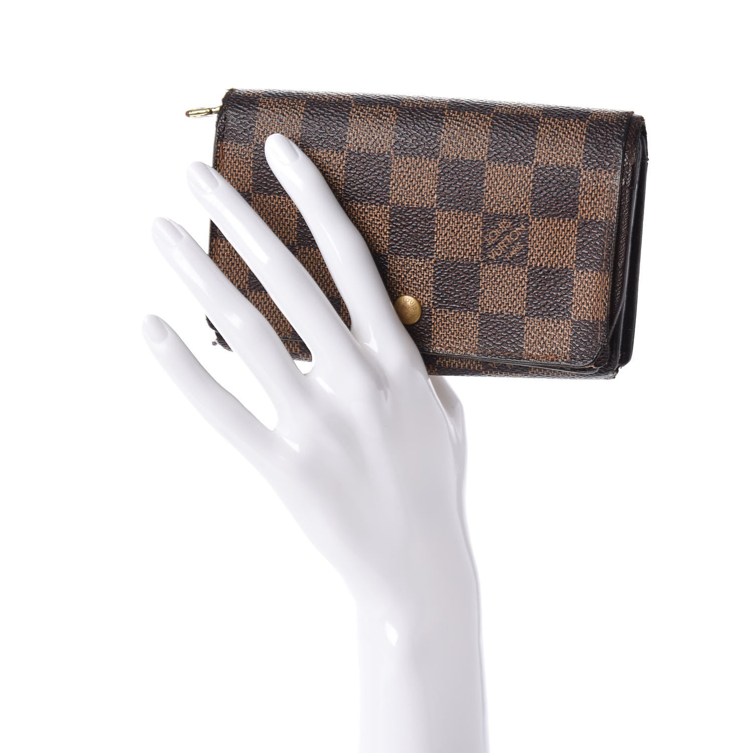 Louis Vuitton Damier Ebene Porte-Monnaie Tresor Wallet 2 of 10