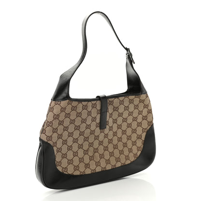 Gucci Monogram Web Jackie O Hobo Dark Brown 3 of 10