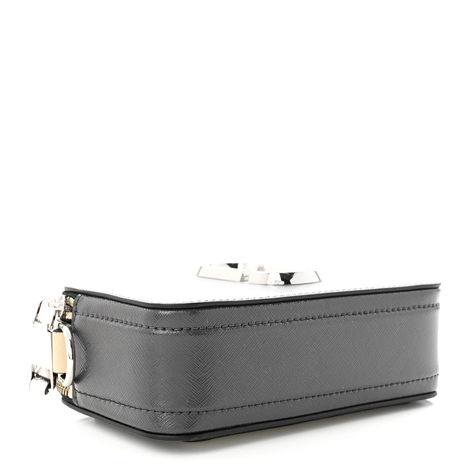 Marc Jacobs Saffiano Small Snapshot Camera Bag Wolf Grey 4 of 10
