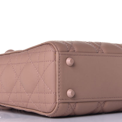 Christian Dior Ultra Matte Calfskin Cannage Mini Lady Dior Light Beige 8 of 11