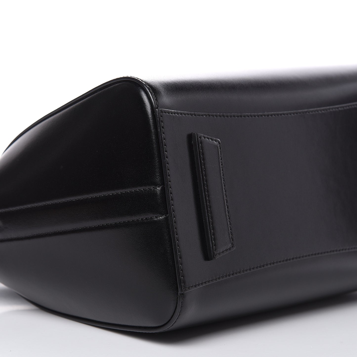 Shiny Lord Calfskin Small Antigona Black