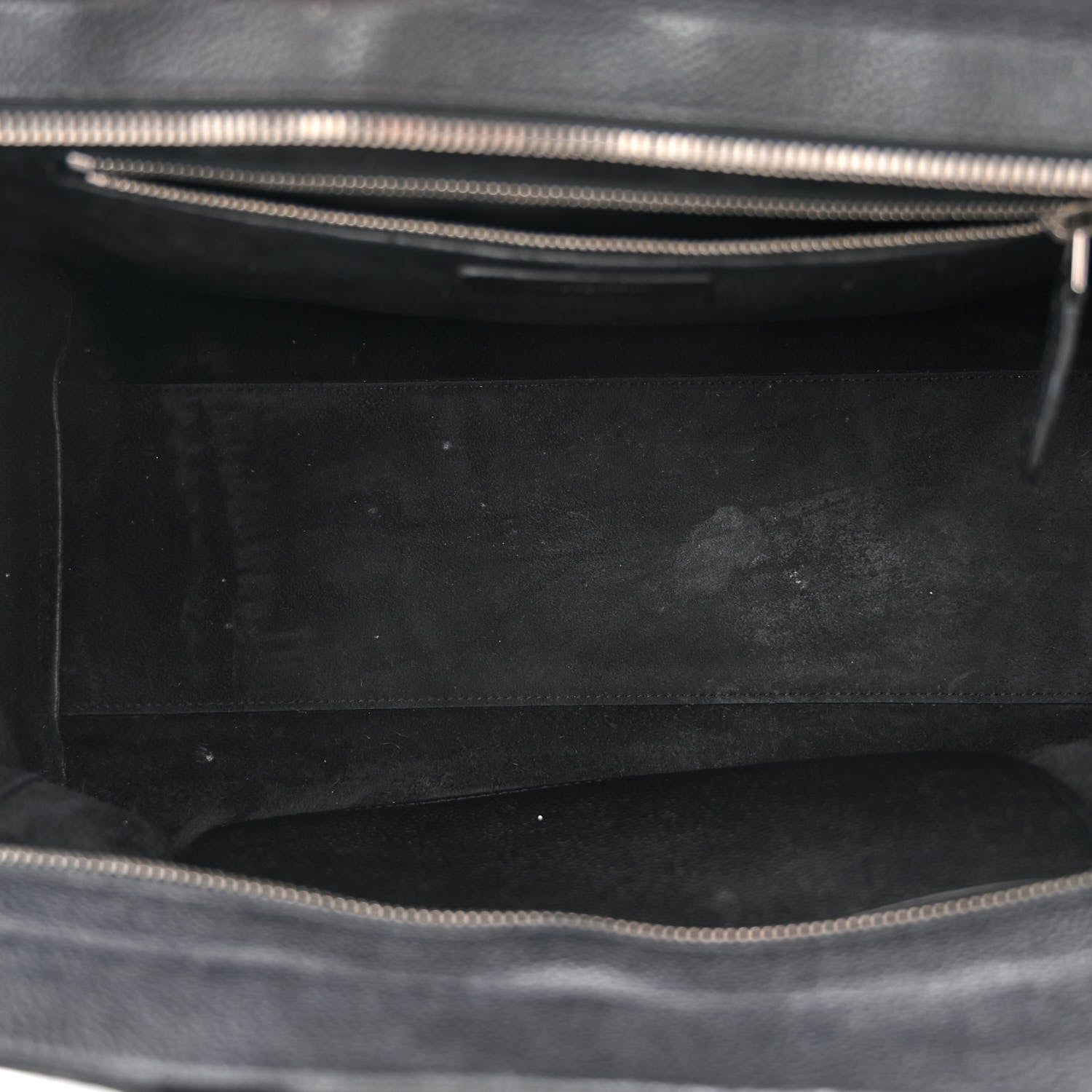 Saint Laurent Grained Calfskin Small Cabas Rive Gauche Black 5 of 10