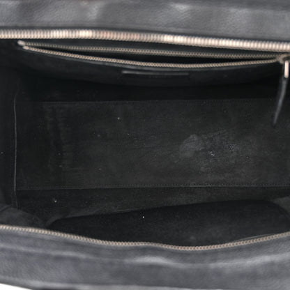 Saint Laurent Grained Calfskin Small Cabas Rive Gauche Black 5 of 10