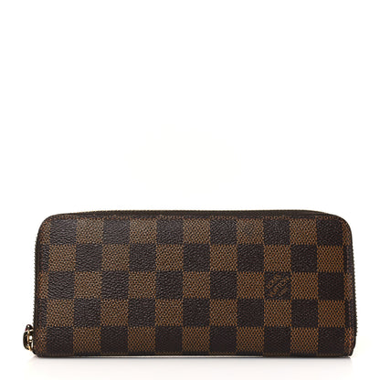 Louis Vuitton Damier Ebene Clemence Wallet Cherry 1 of 8