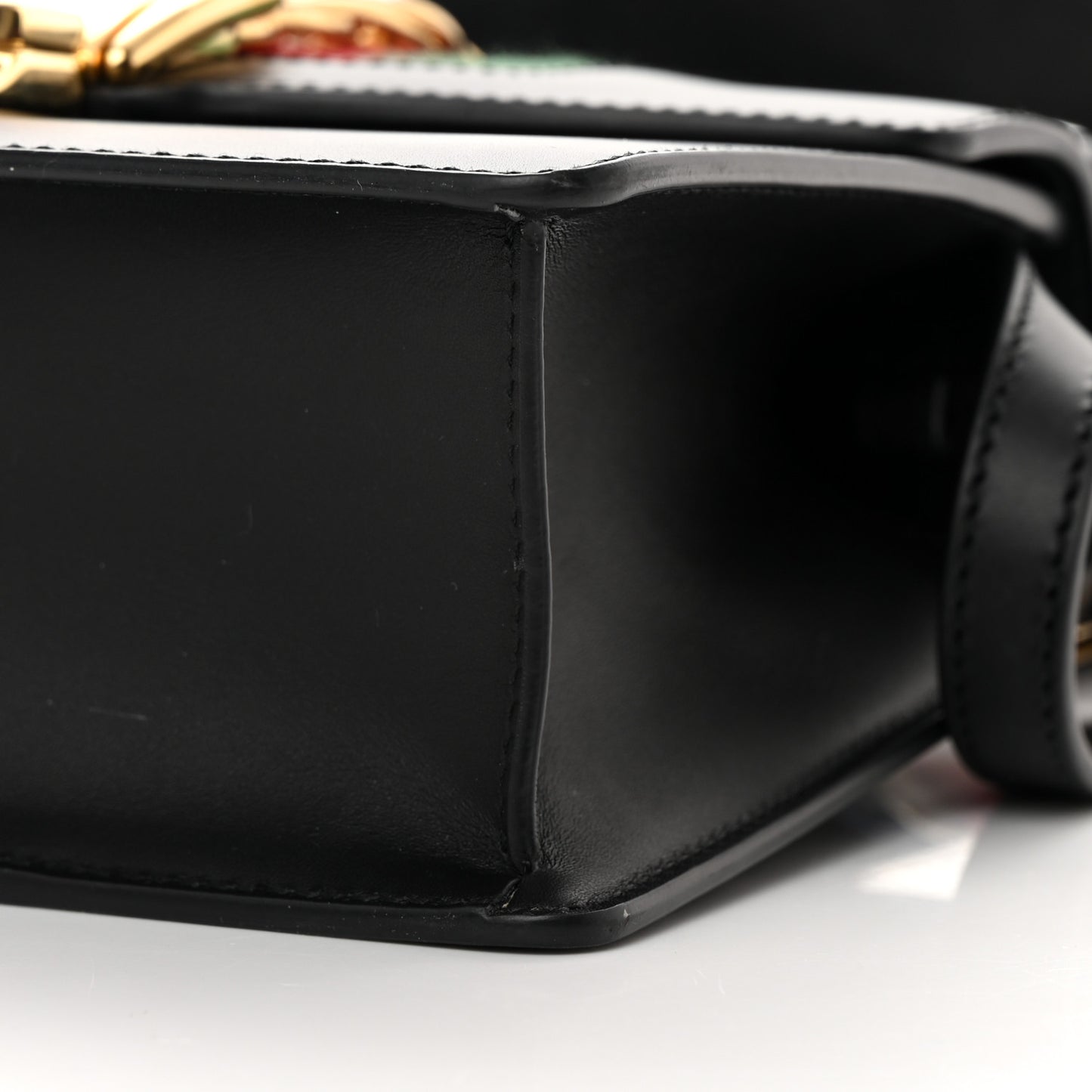 Calfskin Mini Sylvie Top Handle Bag Black