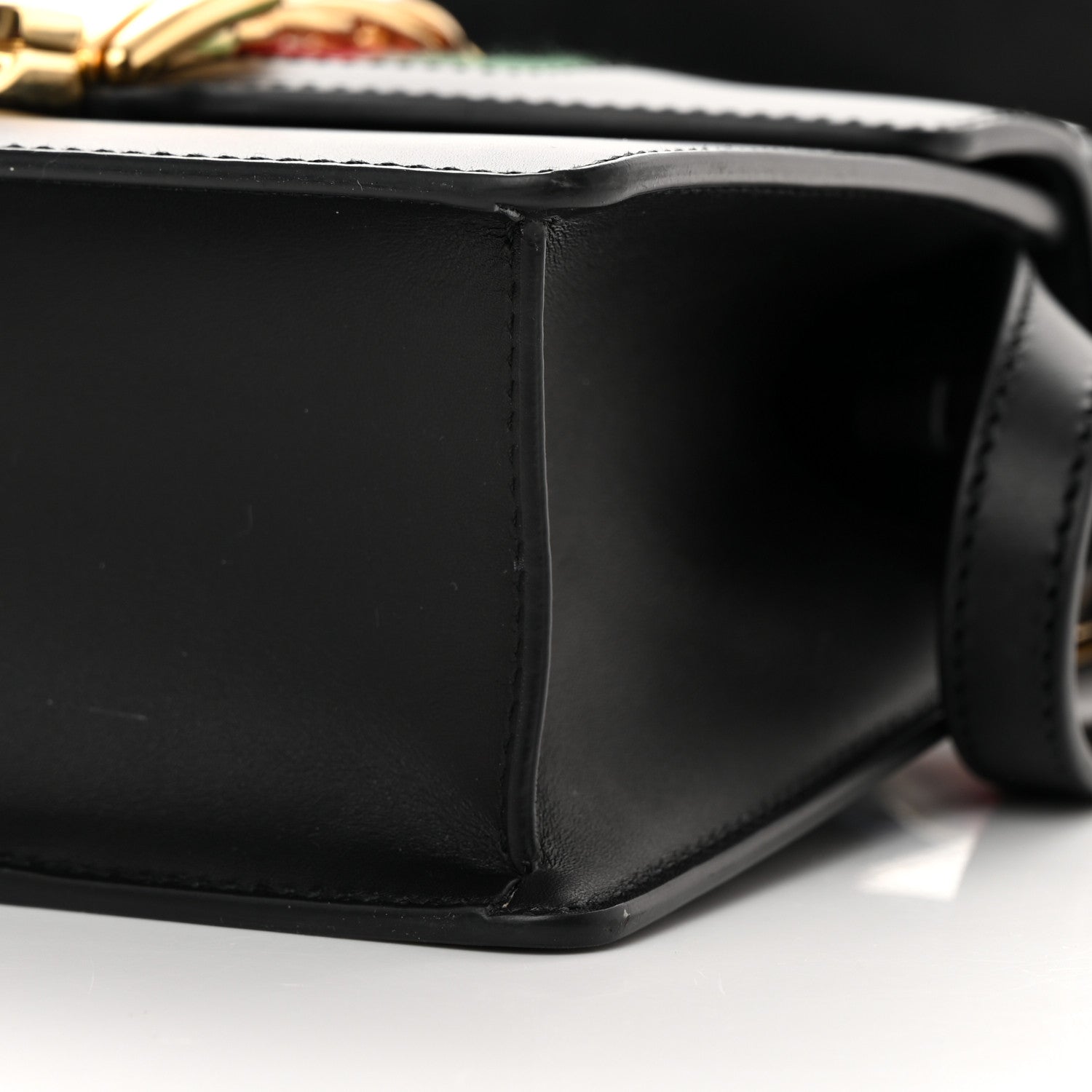 Gucci Calfskin Mini Sylvie Top Handle Bag Black 10 of 17